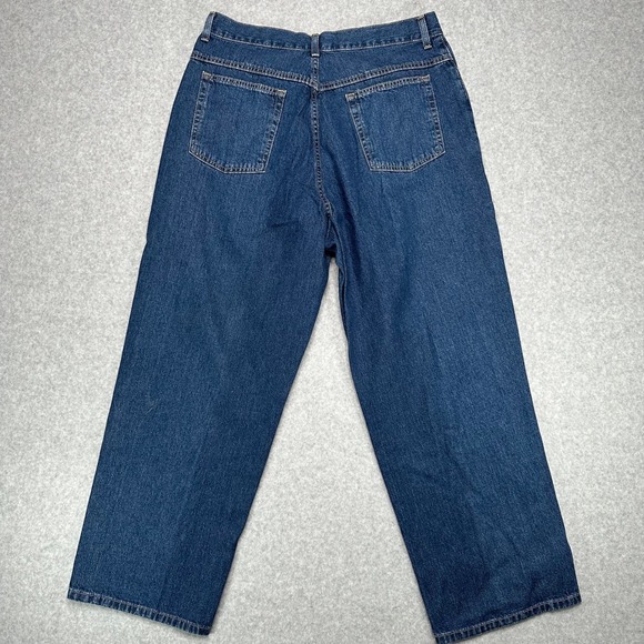 VTG LL Bean Original Fit Denim Jeans 16 Petite Blue Cotton Women Casual Classic - Picture 1 of 2